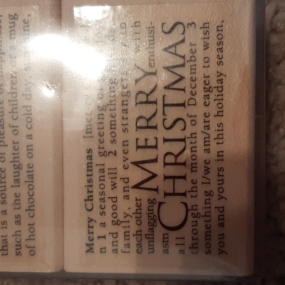 Set of 3 Christmas motif rubber stamps NWT - Picture 4 of 4
